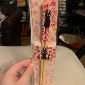 Studio Ghibli NWT Kiki’s Delivery Service Jiji Chopsticks